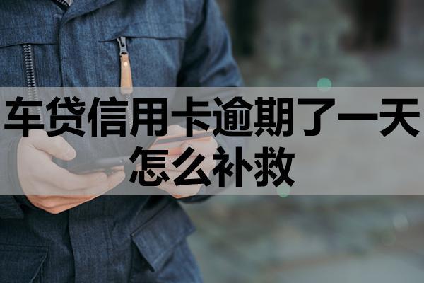 车贷信用卡逾期了一天怎么补救？