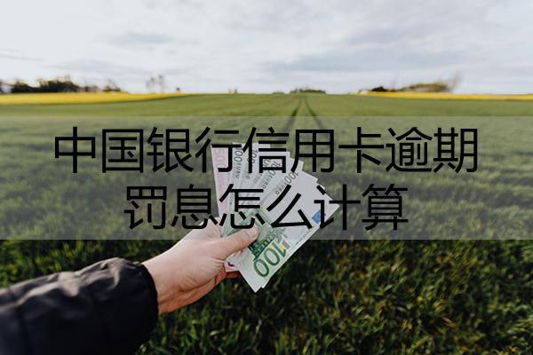 中国银行信用卡逾期罚息怎么计算？